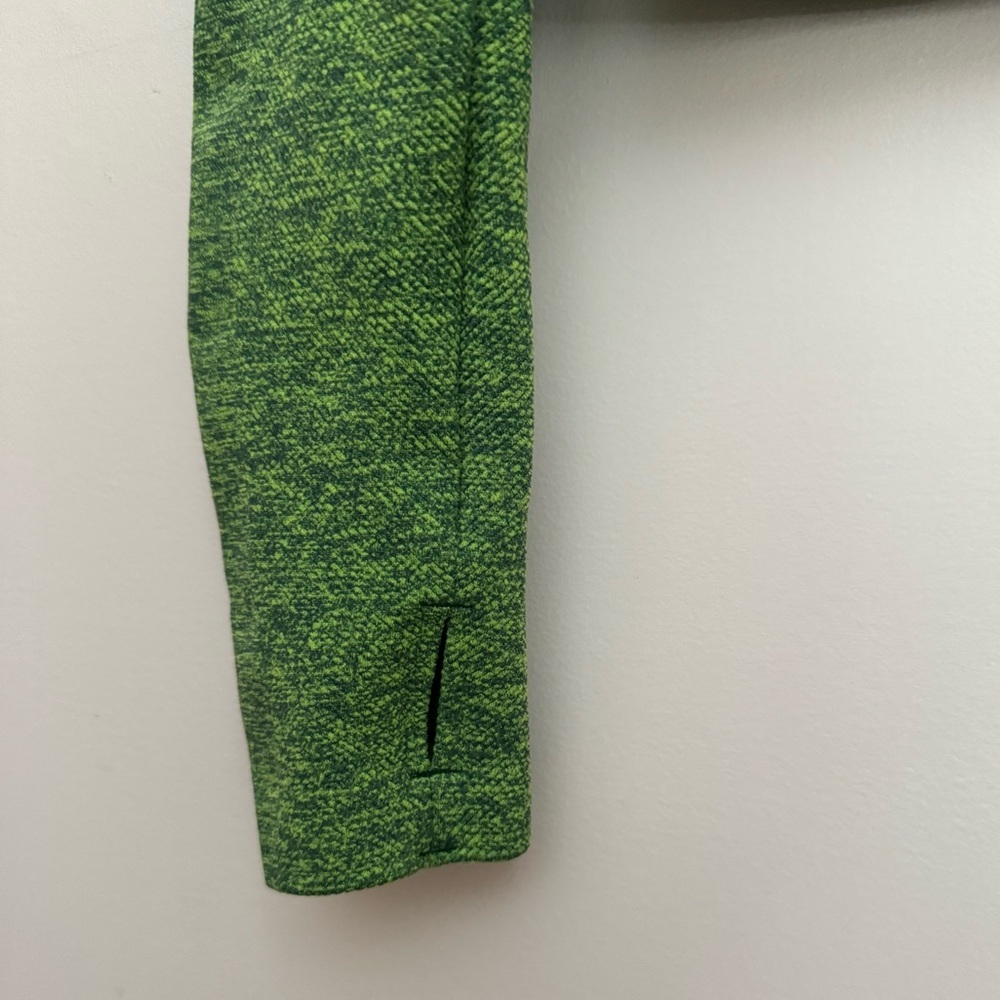 Fabletics Bri Ribbed Long Sleeve Cropped Top Women’s Size XL Green Activewear - Picture 3 of 6